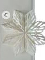 Tag *6" White Alpine Paper Snowflake Tag-Design*