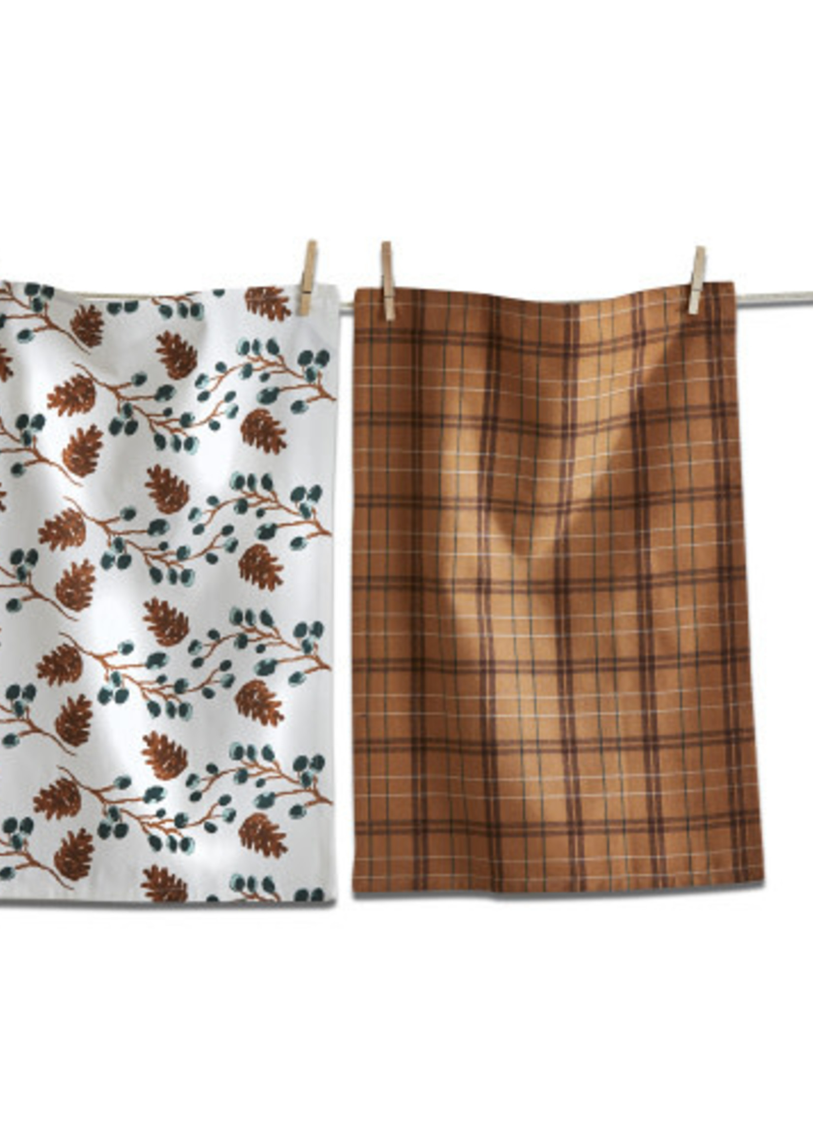 Tag *s/2 Pinecone Sprig Dish Towels Tag-Design