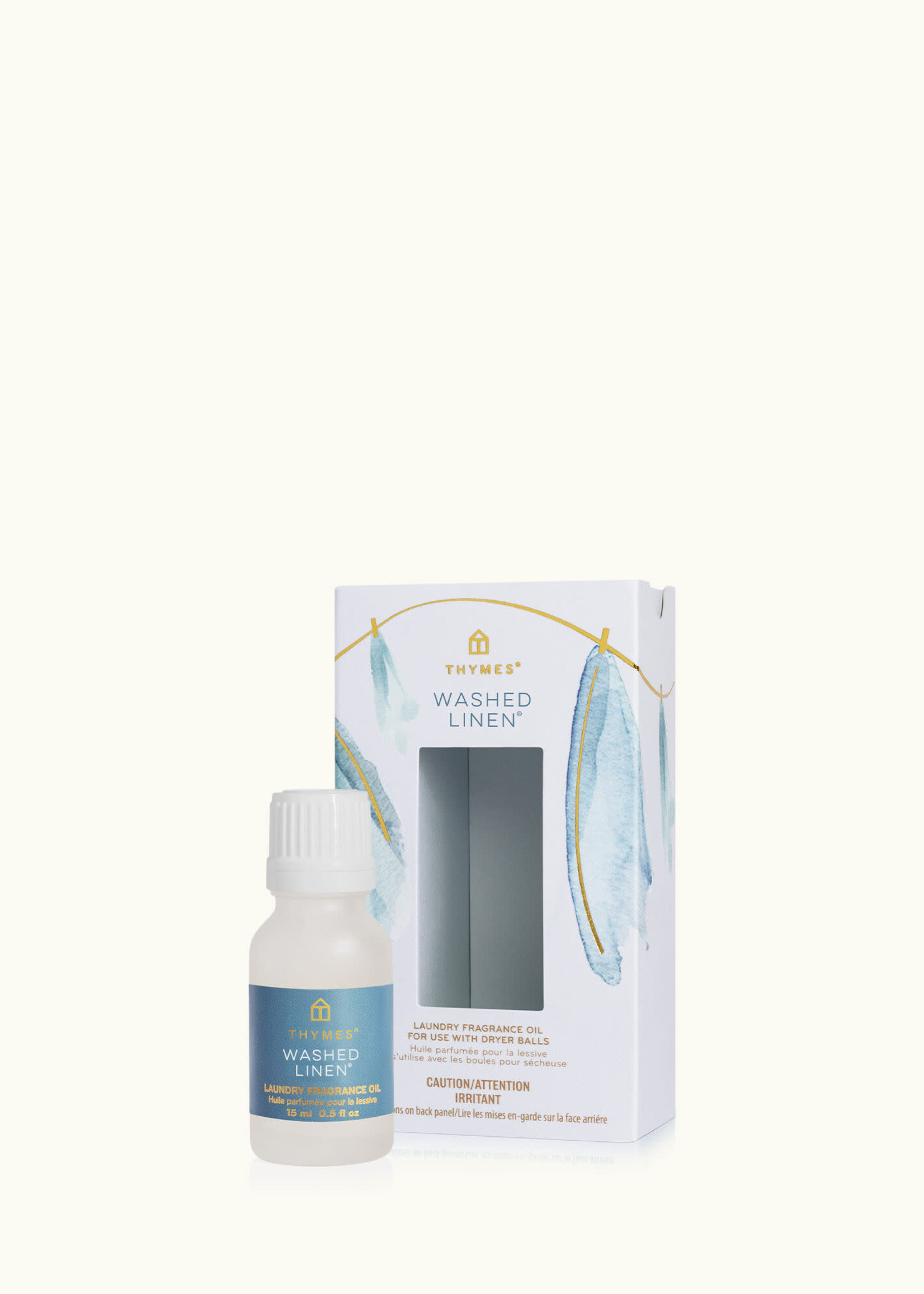 The Thymes *0.5oz Washed Linen Laundry Fragrance Oil Thymes-Design