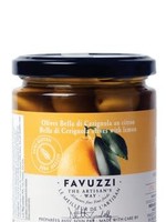 Favuzzi *280gr Bella di Cerignola Olives w/Lemons-Favuzzi