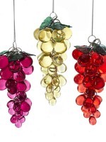 CandyM *5.5" Asstd Acrylic Beaded Grapes Ornament-Candym