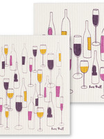 Swedish Cloth *Lg Wine Bottles/Glasses Swedish Cloth-Abbott