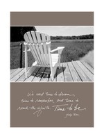 Bella Flor *Empty Chair on Dock Retirement Card-Bella Flor