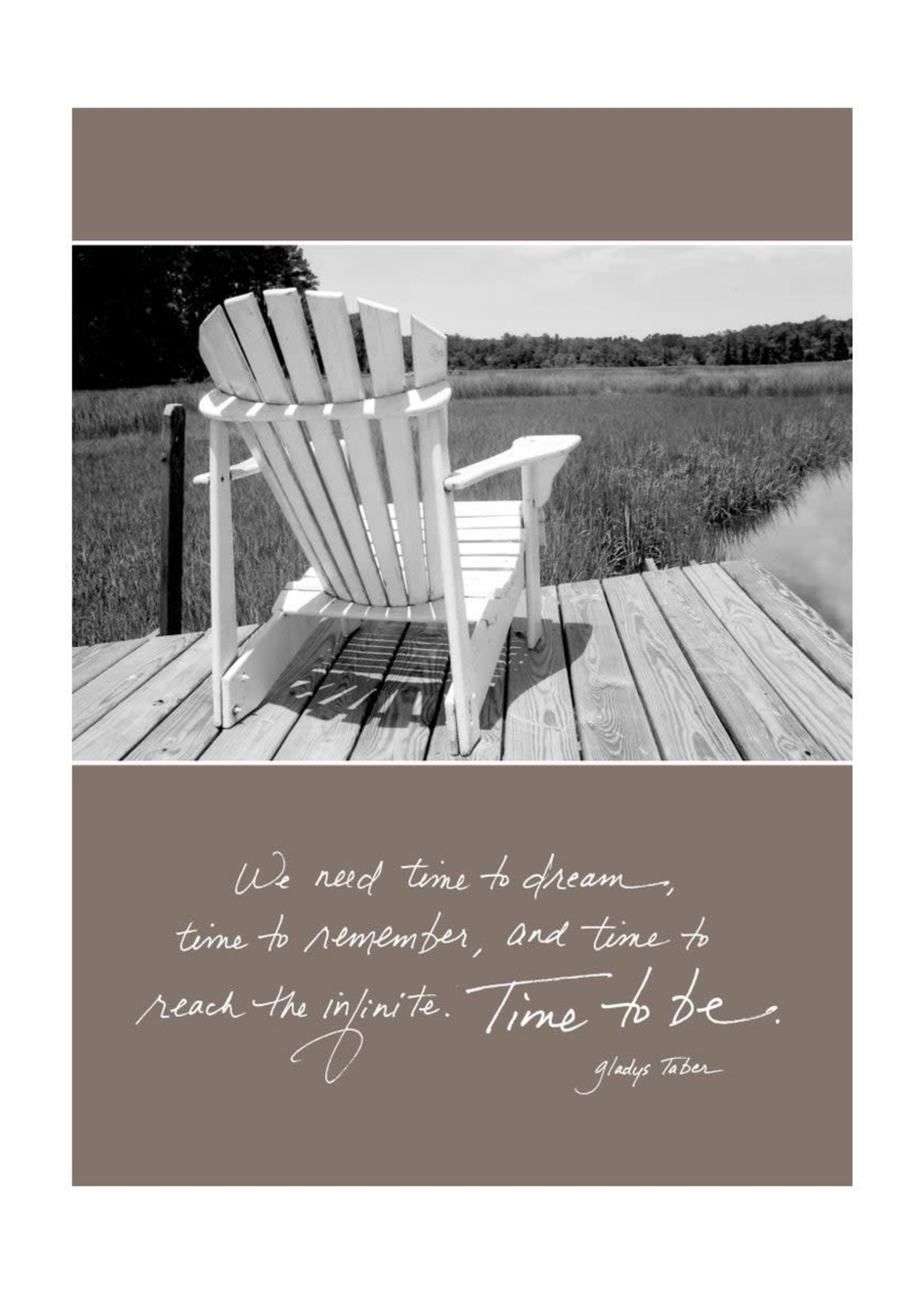 Bella Flor *Empty Chair on Dock Retirement Card-Bella Flor