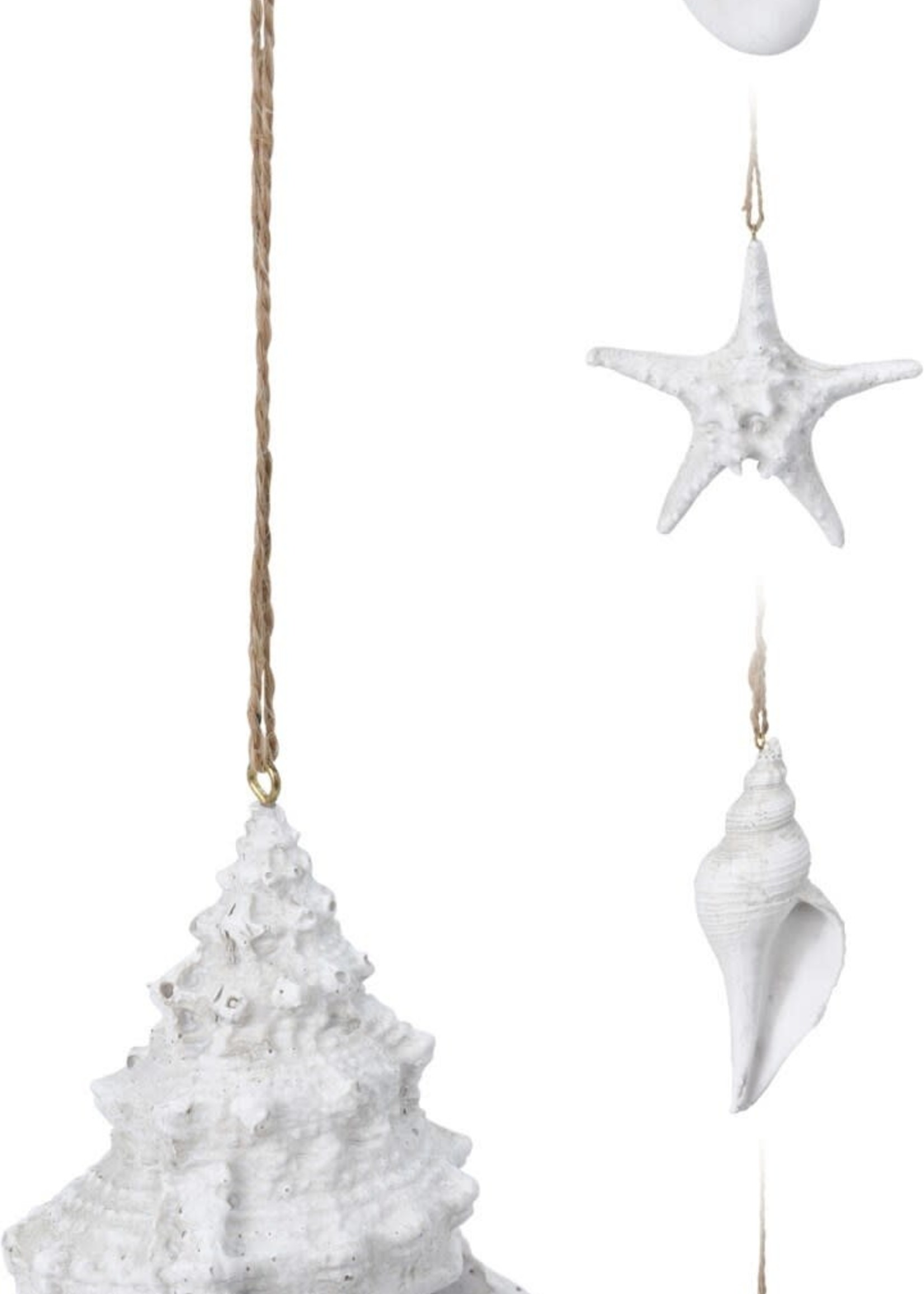 Nach *Asstd White Shell/Starfish Ornament-NACH