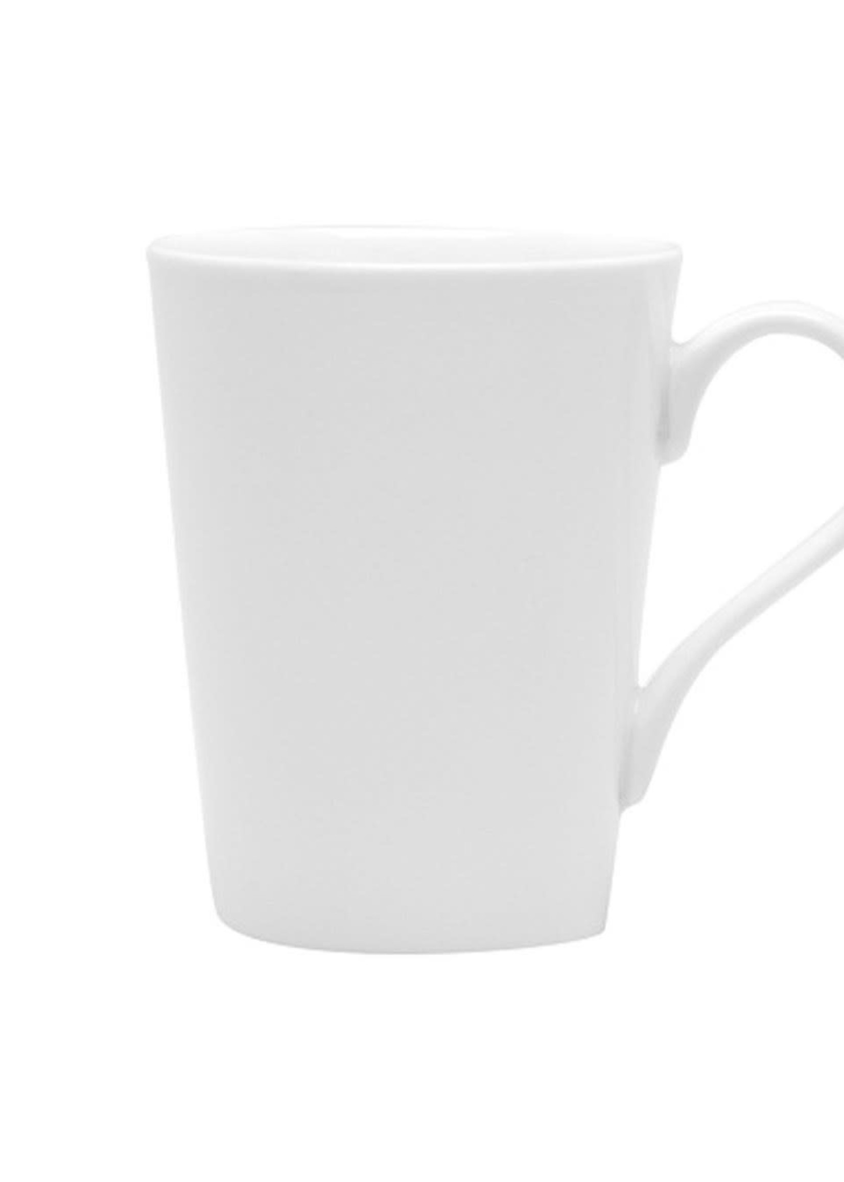 Port-Style *White Bone China Conical Mug-Port-Style