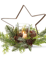 Abbott *9" Star & Pinecone Outline Votive-Abbot