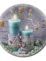 Frans Kopper *16" Round LED Candle Wall Art-Koppers*