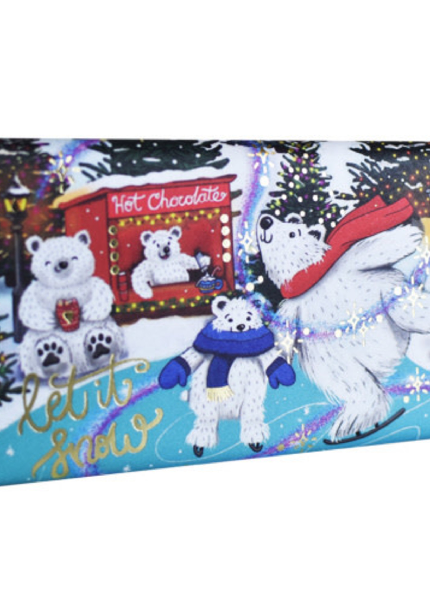 English Soap Co. *190g Polar Bear Winter Flowers Soap English-Design