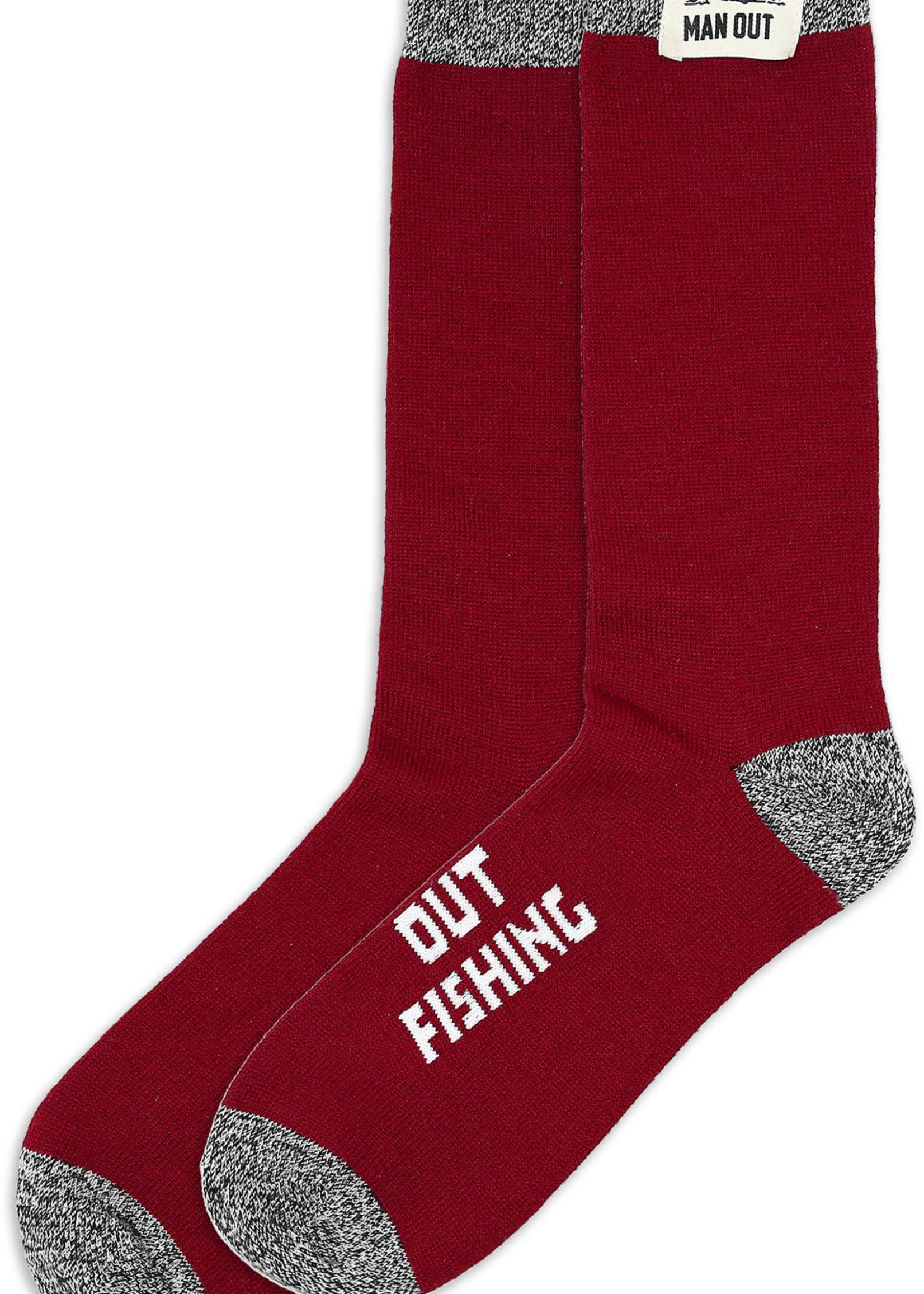 Pavilion *Burgundy Out Fishing Socks-Pavilion