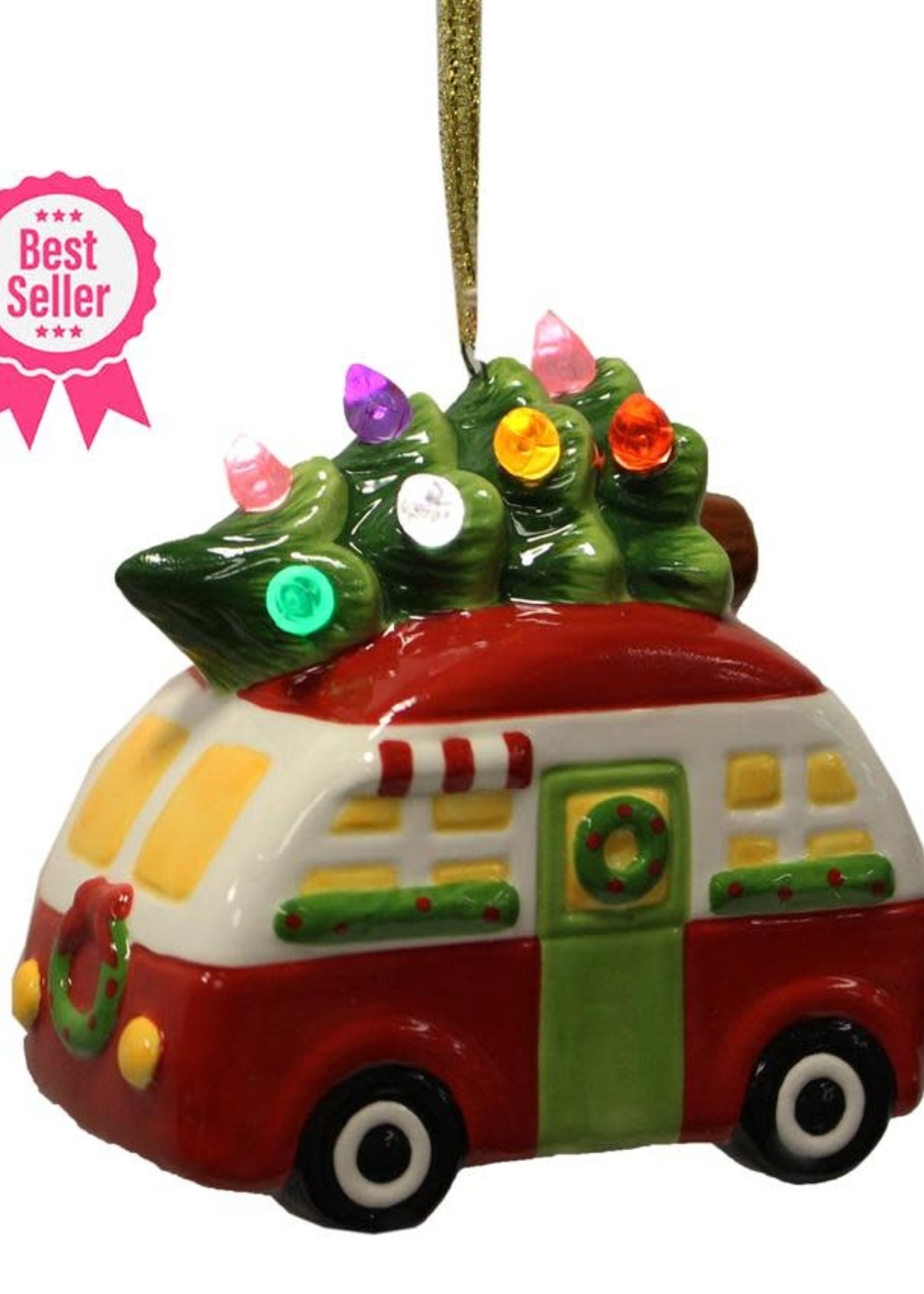 Splash *LED Camper w/Tree Ornament-Splash