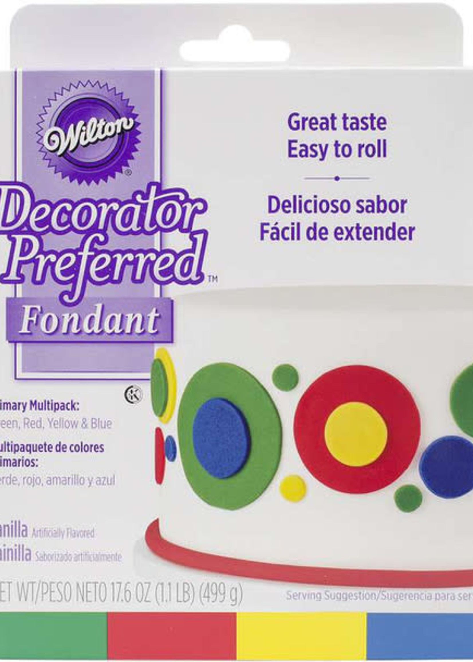 Wilton *4pk Primary Colour Fondant-Wilton