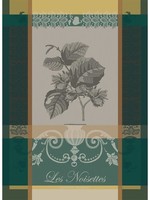 Garnier Thiebaut Linens *Multi Green Les Noissettes Tea Towel-Garnier