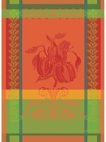 Garnier Thiebaut Linens *Multi Orange/Green Pepper Poivron Tea Towel-Garnier