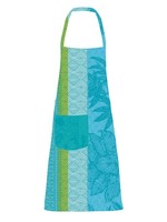 Garnier Thiebaut Linens *Multi Blue/Green Coated  Alocasias Atoll Apron-Garnier