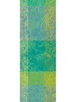 Garnier Thiebaut Linens *22x61" Turquoise/Yellow Esprit Jardin Table Runner -Garnier