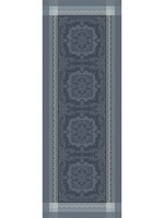 Garnier Thiebaut Linens *21x59" Multi Grey Fontainbleau Table Runner -Garnier