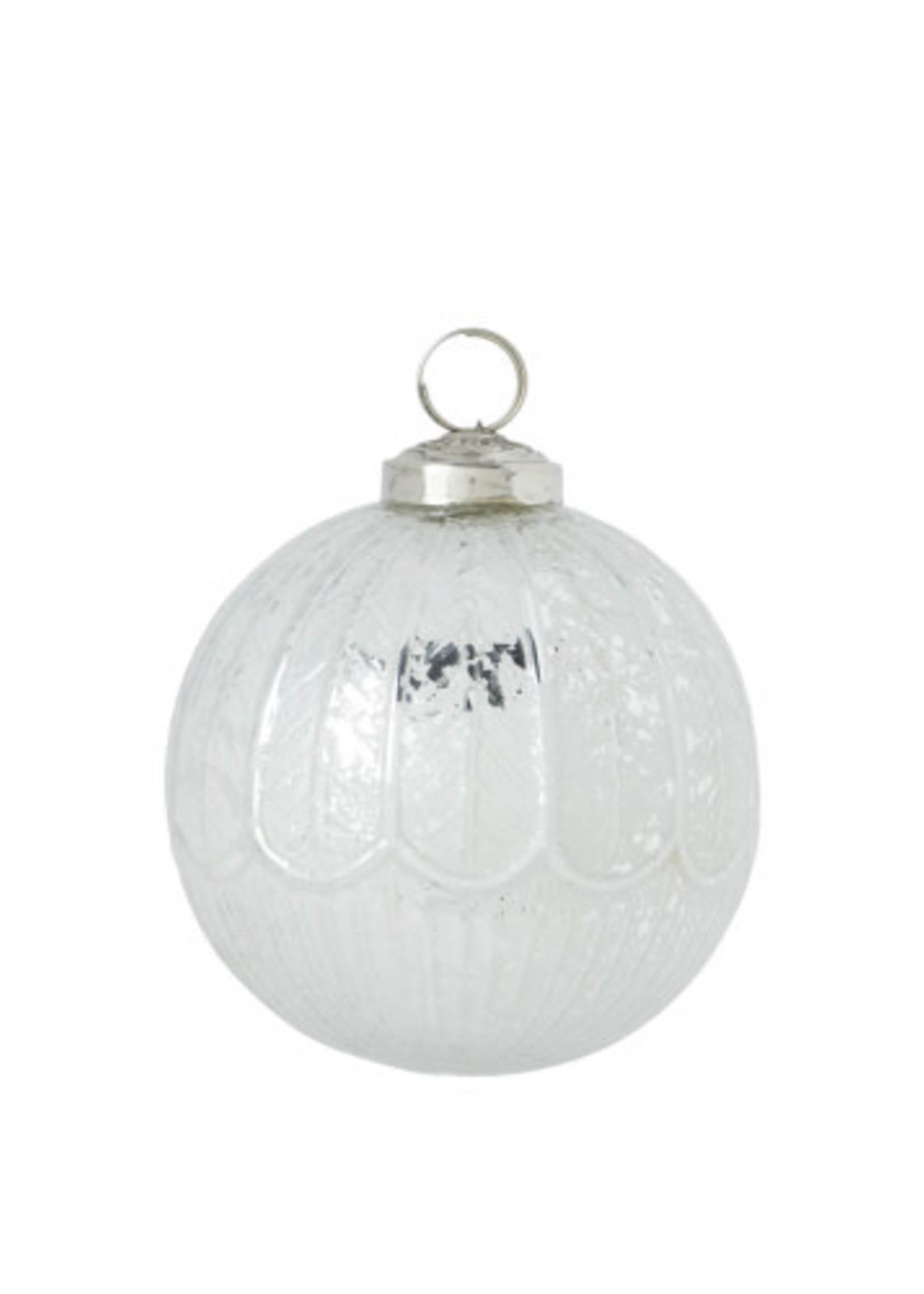 Raz *4" Silver Mercury Glass Ornament Raz-Design*