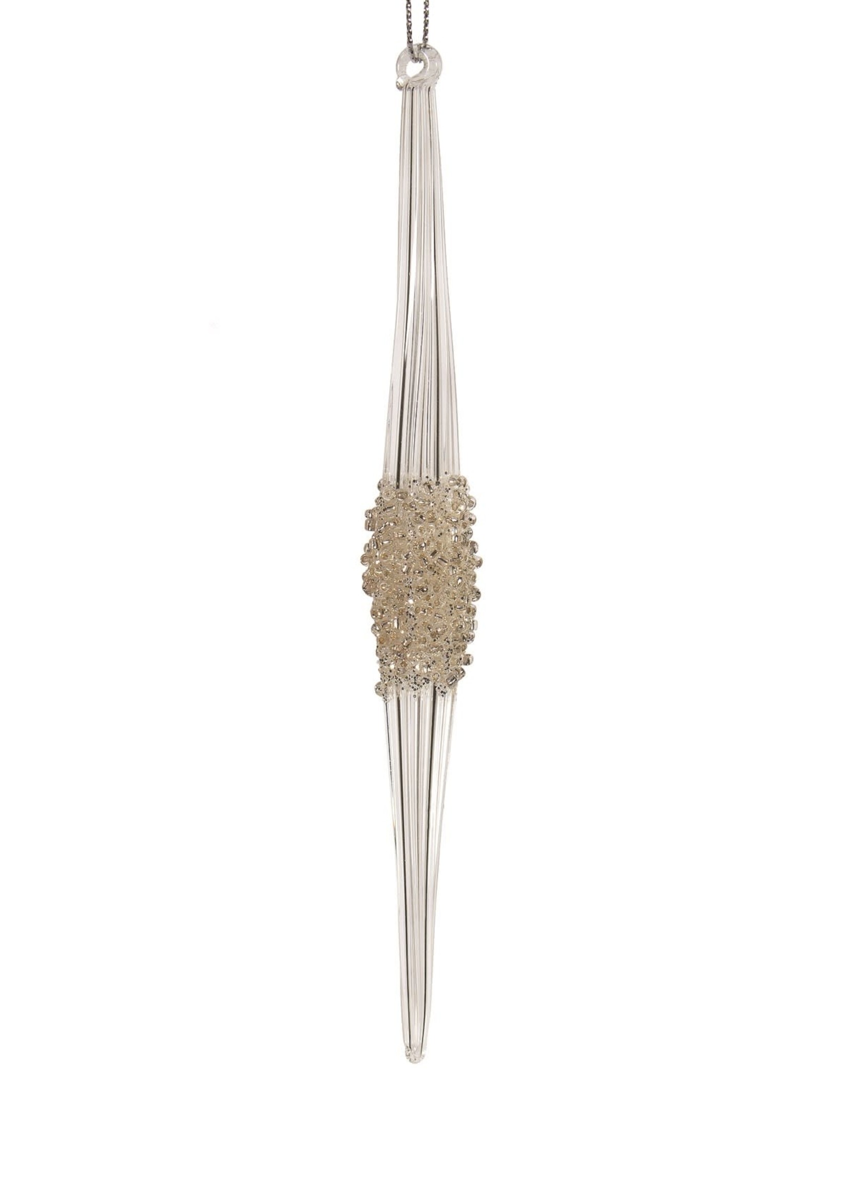 Nutcracker Designs *Icicle Ornament w/Beaded Centre-Candym*