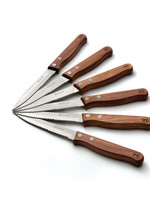 Outset *s/6 Rosewood Handled Steak Knives-Foxrun