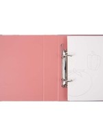 Elegant Gifts *Pink/Grey w/Gold Spoon Recipe Binder-Elegant