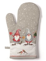 Elegant Gifts *Skating Gnomes Oven Mitt-Elegant