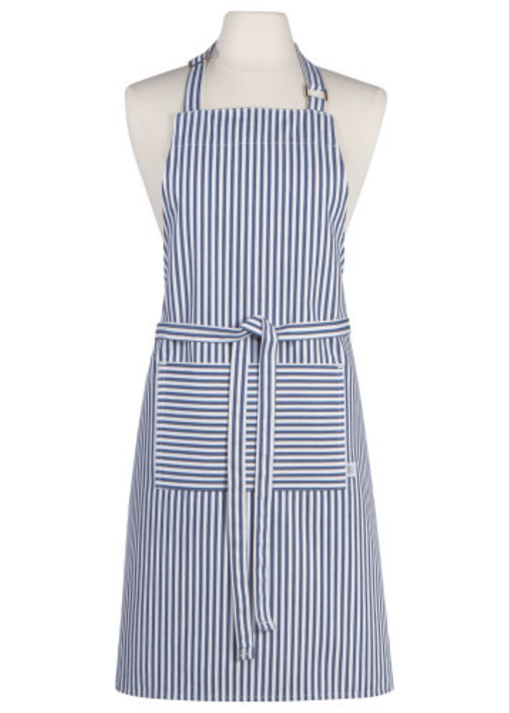 Danica *Blue w/Narrow Stripe Chef Apron-Danica