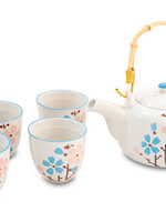 EMF Inc *5pc White Cherry Blossom Tea Set-EMF