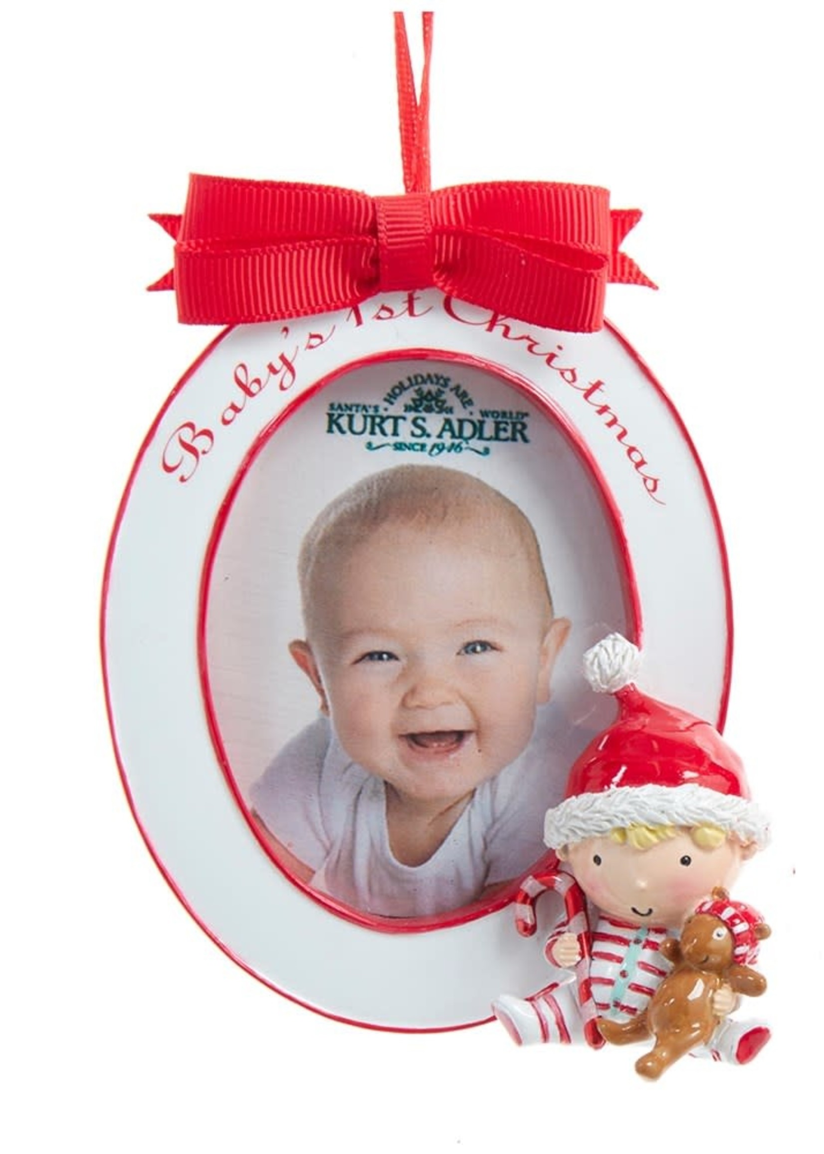 Kurt Adler *Baby Boy's First Christmas Photo Frame Kurt Adler-Candym