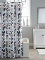 Moda@Home *Mesa Multi Slub Fabric Shower Curtain-Moda