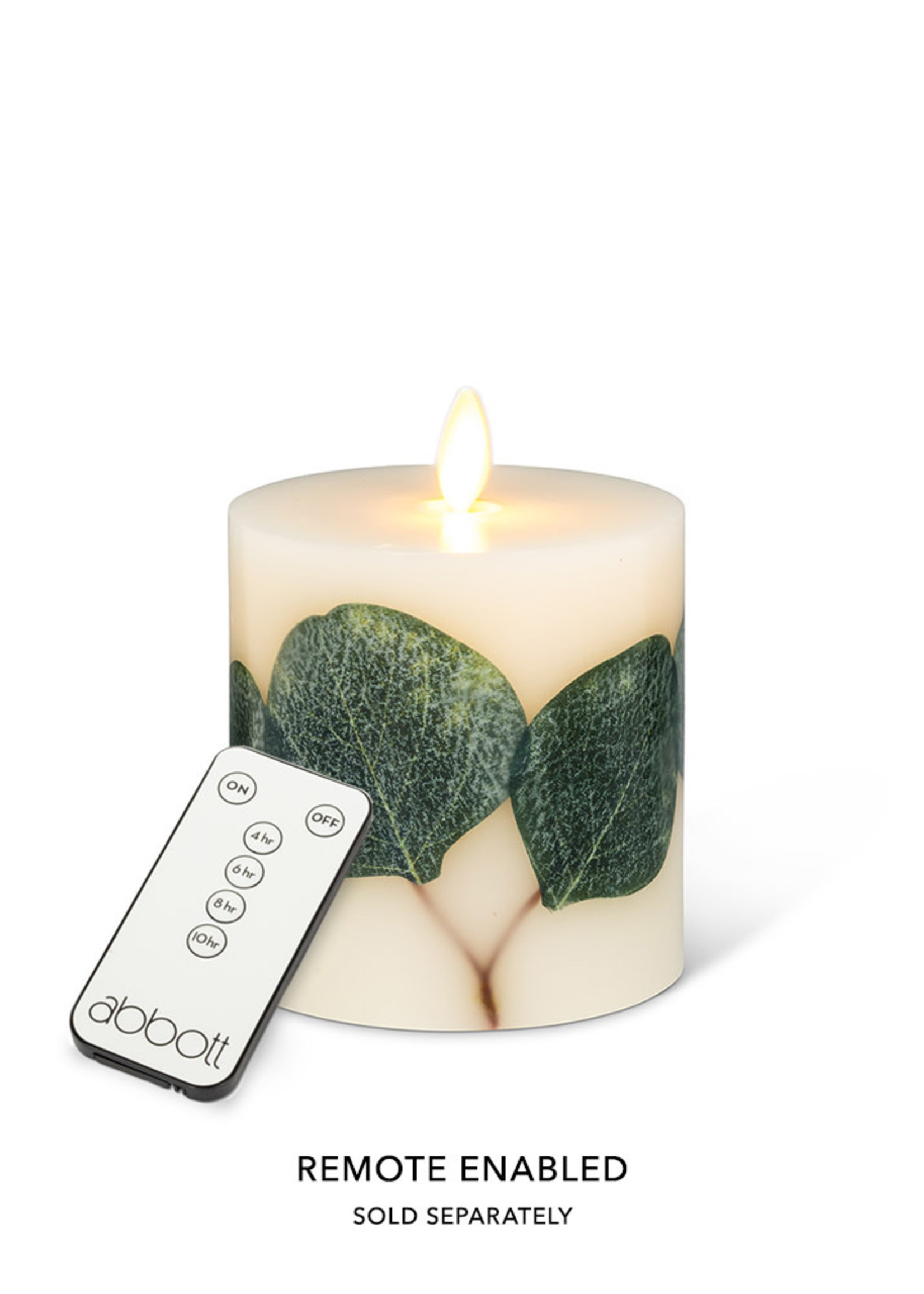 Reallite *4.5" Eucalyptus Leaf Reallite Candle-Abbott