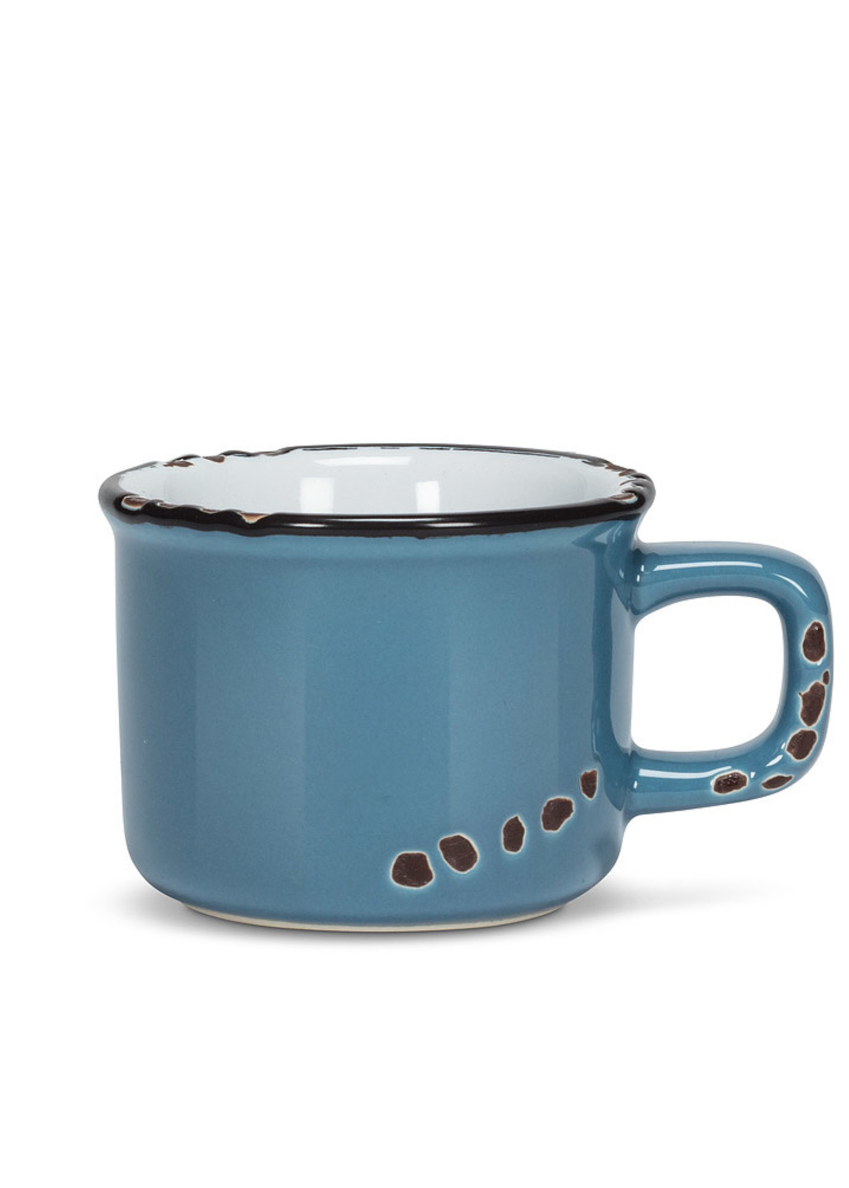 Abbott *3oz Denim Enamel Look Espresso Cup- Abbott