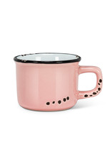 Abbott *3oz Pink Enamel Look Espresso Cup-Abbott