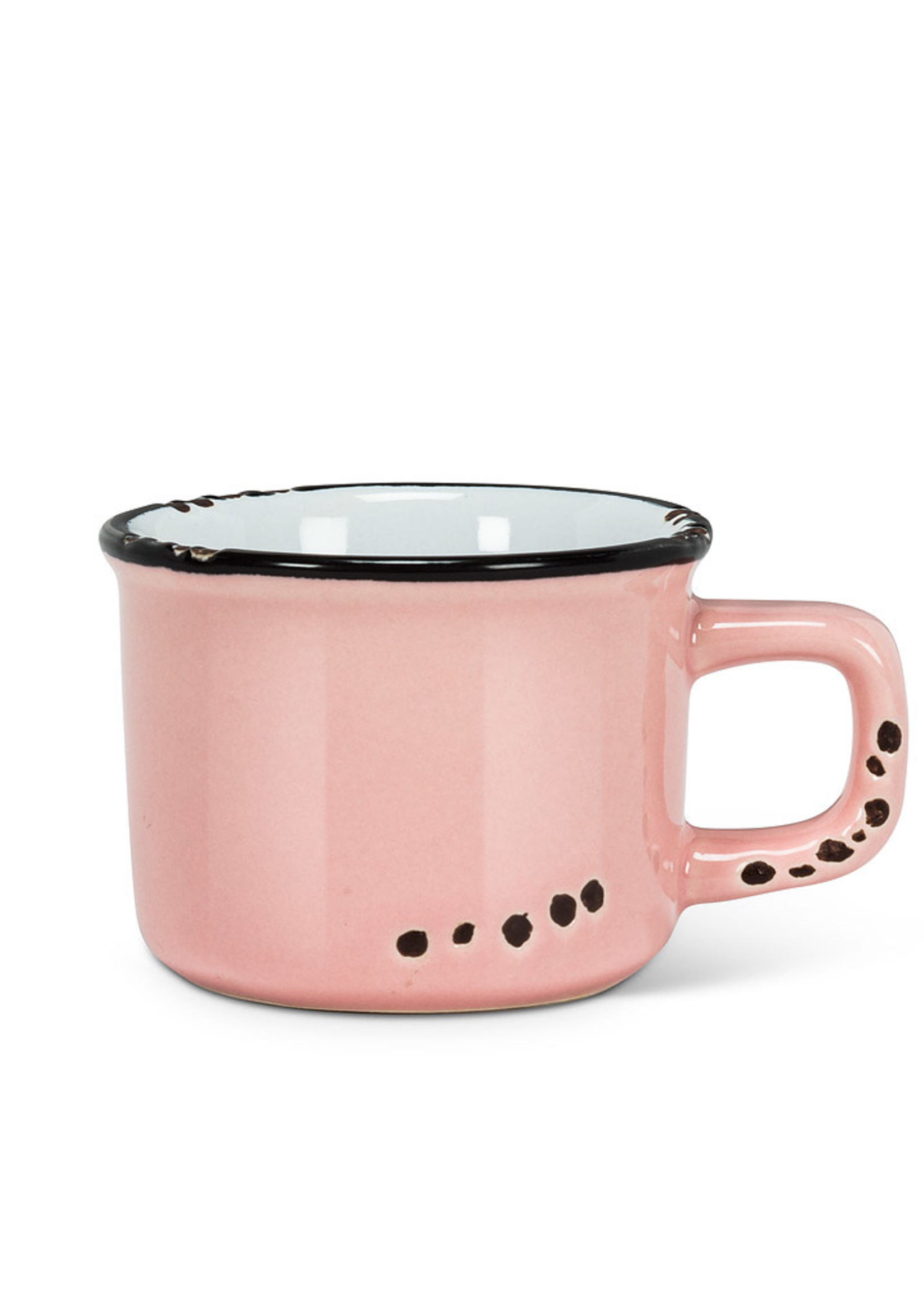 Abbott *3oz Pink Enamel Look Espresso Cup-Abbott