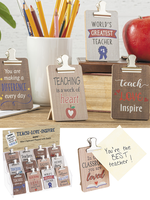 Ganz *Asstd mini Teaching Clipboard Plaques w/Easel-Ganz