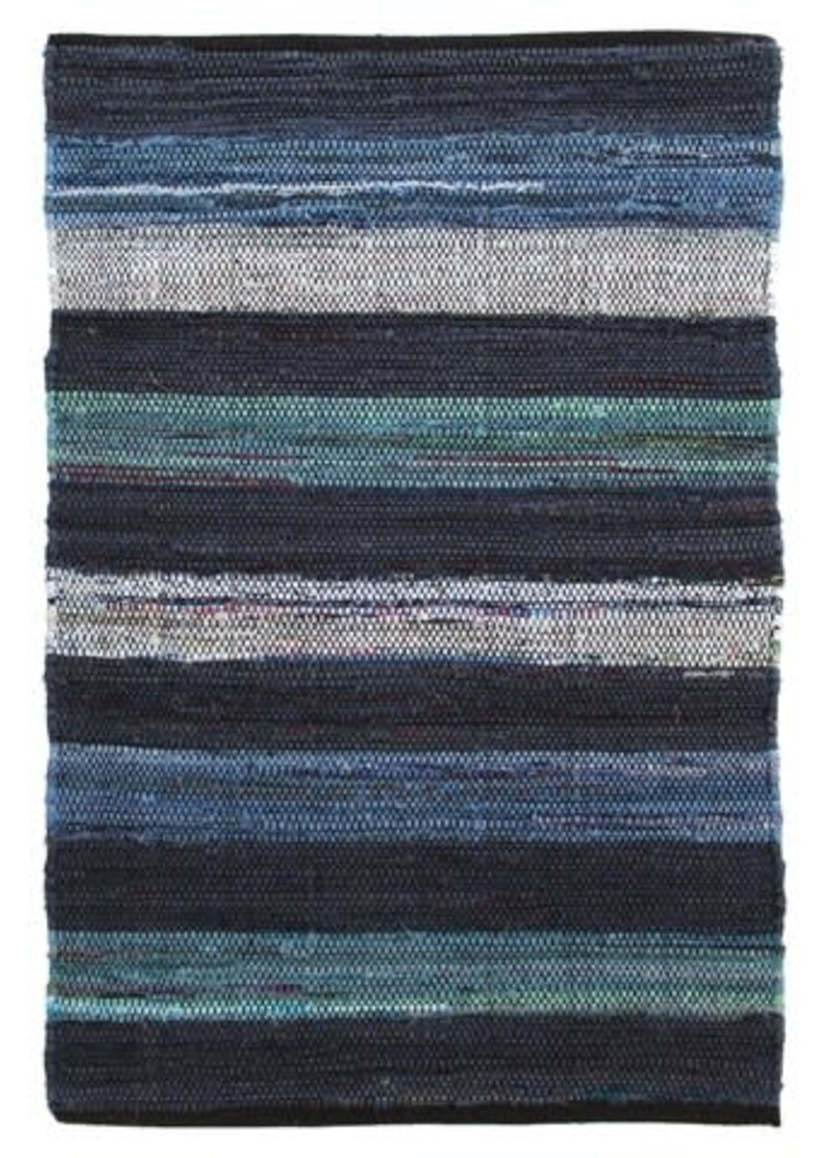 Avocado Decor Inc *4x6' Moonlight Blue Rag Rug-Avocado