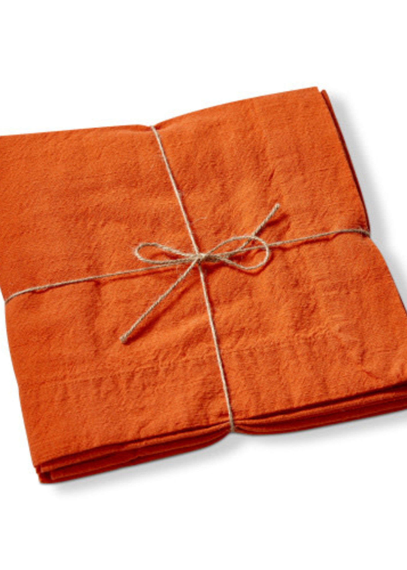 Tag *s/4 Orange Slub Napkins Tag-Design