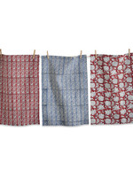 Tag *s/3 Blue/Red Janis Blk Tea Towels Tag-Design Home
