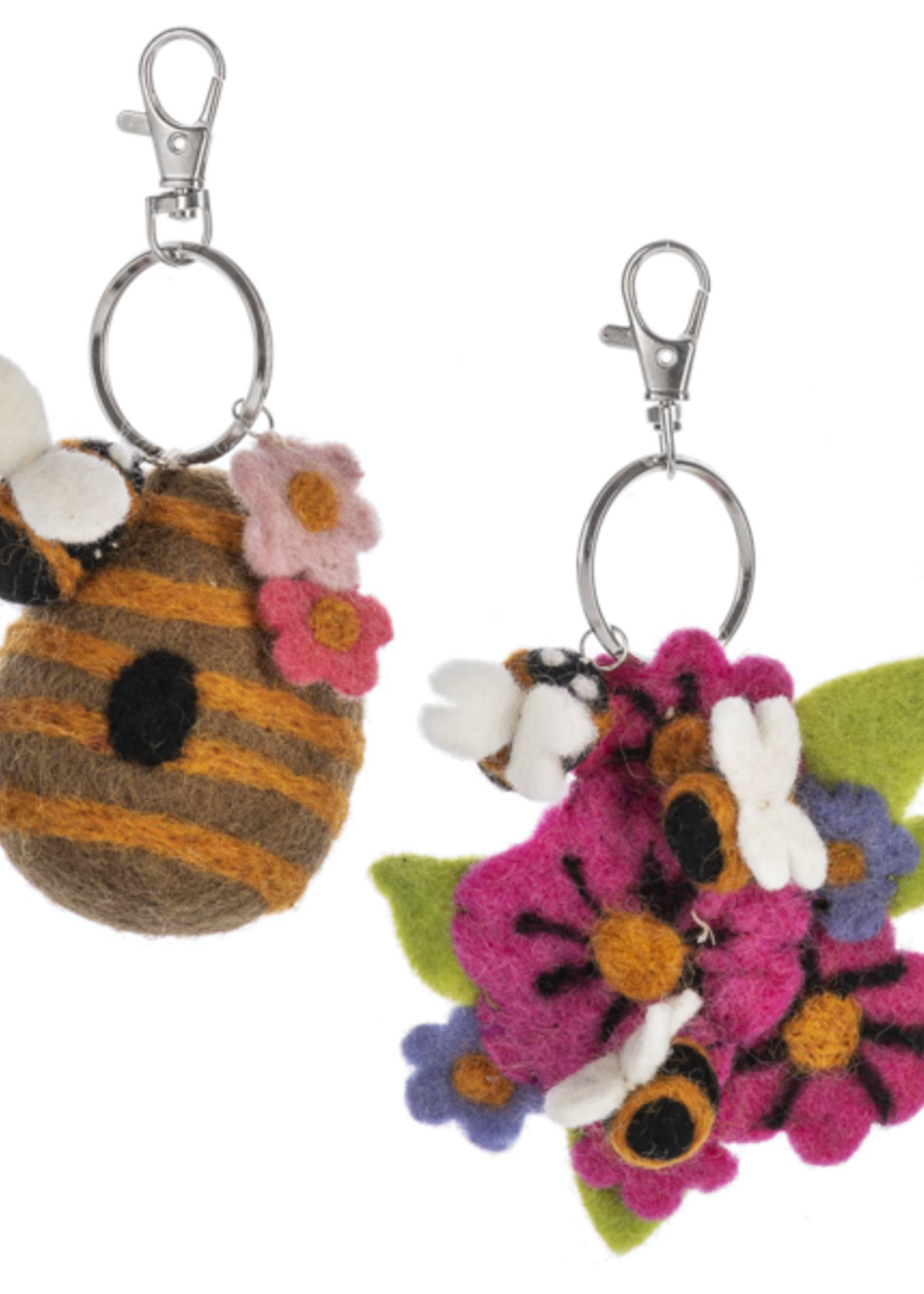 Ganz *Whimsy Wool Bee Keychain-Ganz