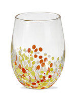 Tag *Orange Multi Pebble Stemless Wine Glass Tag-Design