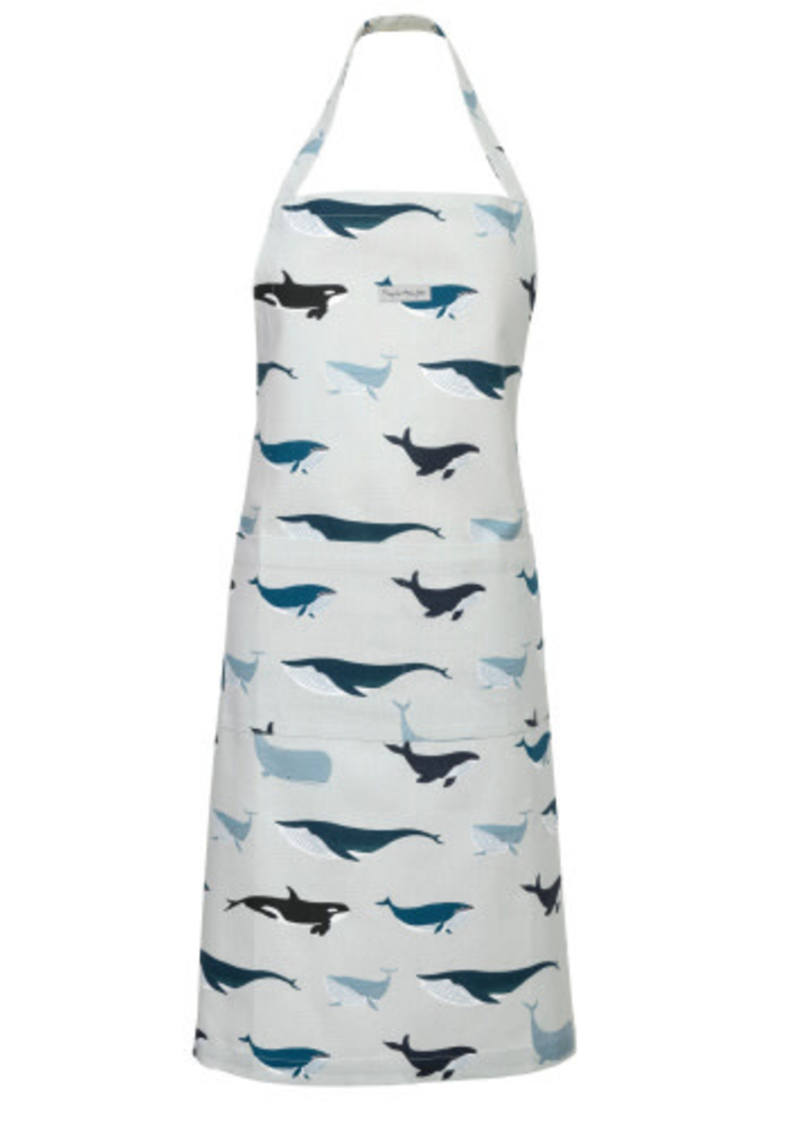 Sophie Allport *Grey Chef Apron w/Whales Sophie-Design