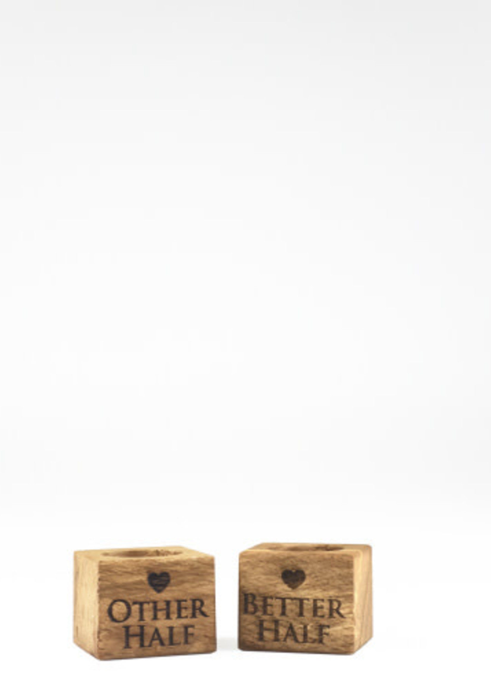 Selbrae House *s/2 Oak Better/Other Half Egg Cups Selbrae-Design
