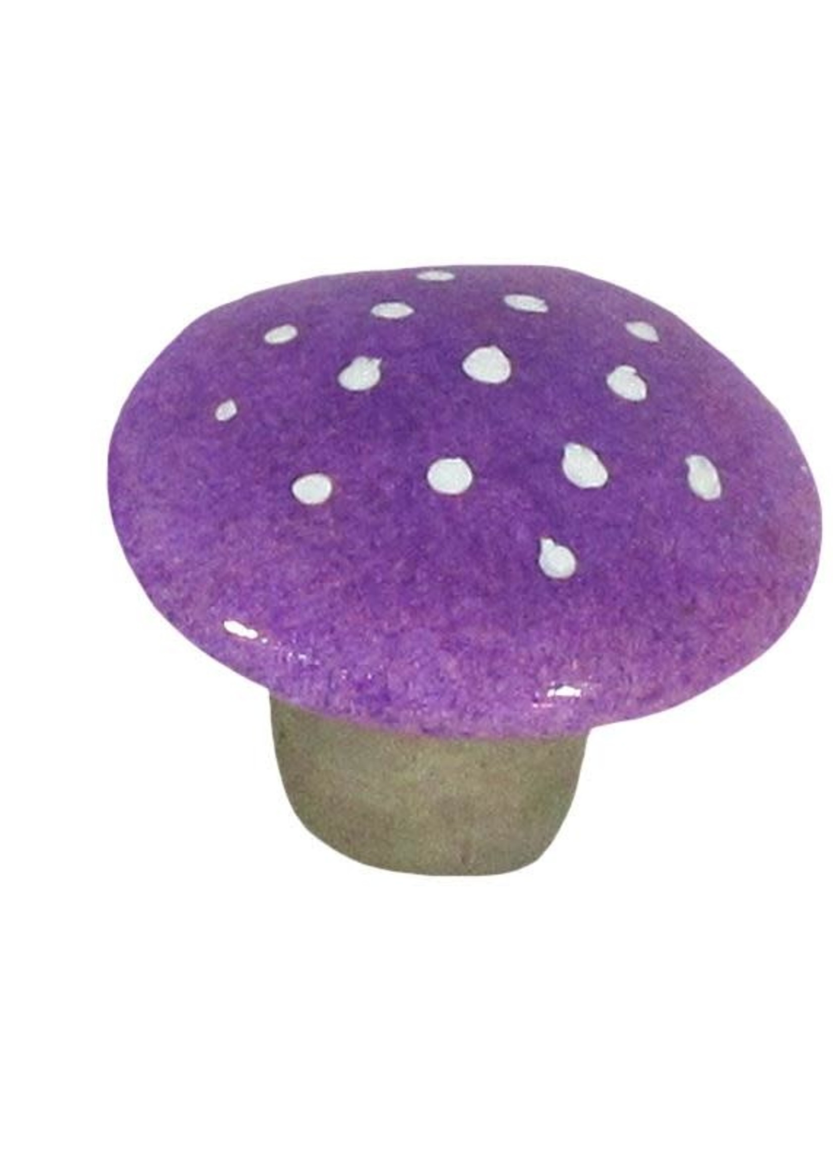 Frans Kopper *3" Purple Ceramic Mushroom-Koppers