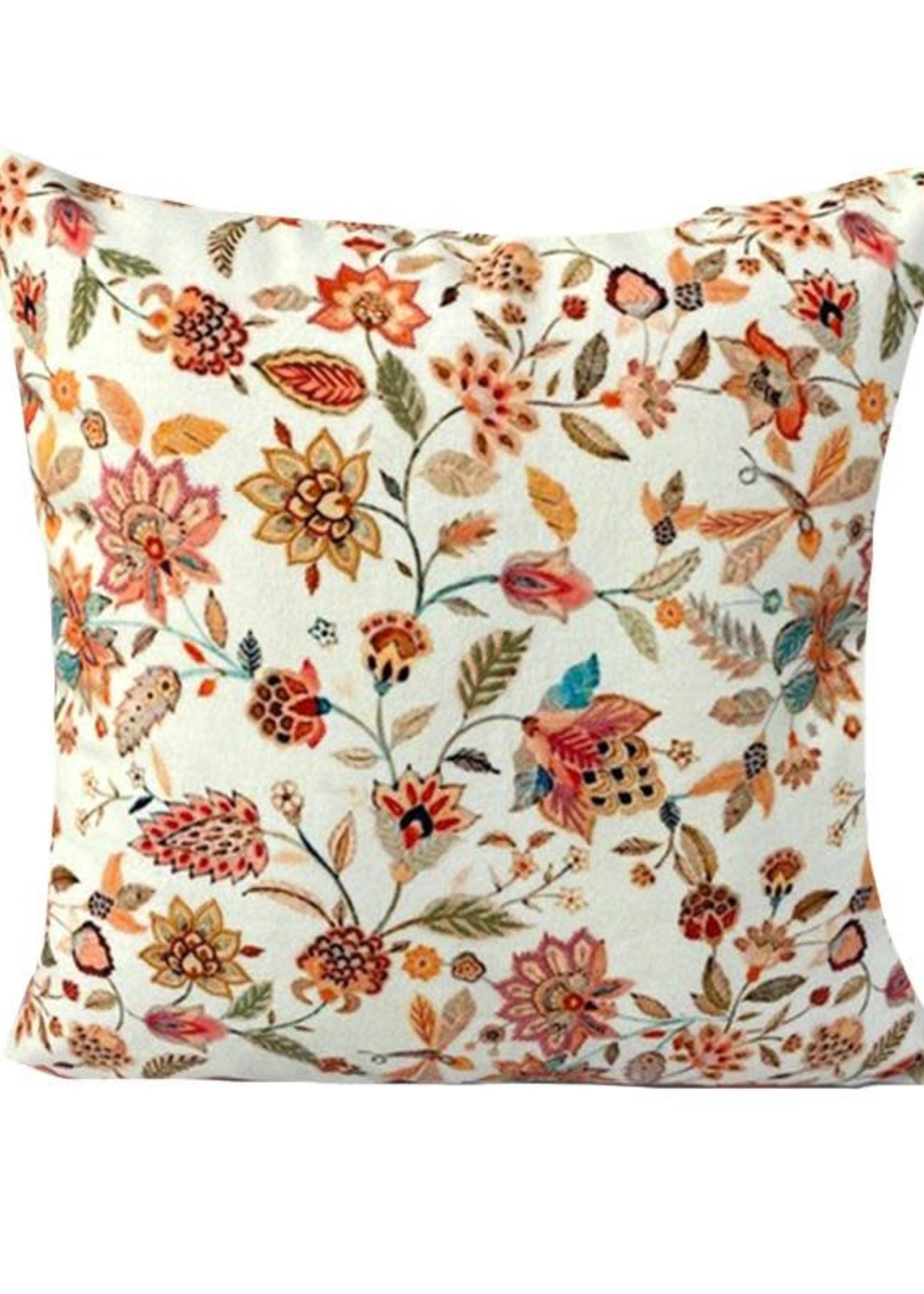 Frans Kopper *16" Orange Floral Outdoor Cushion-Koppers