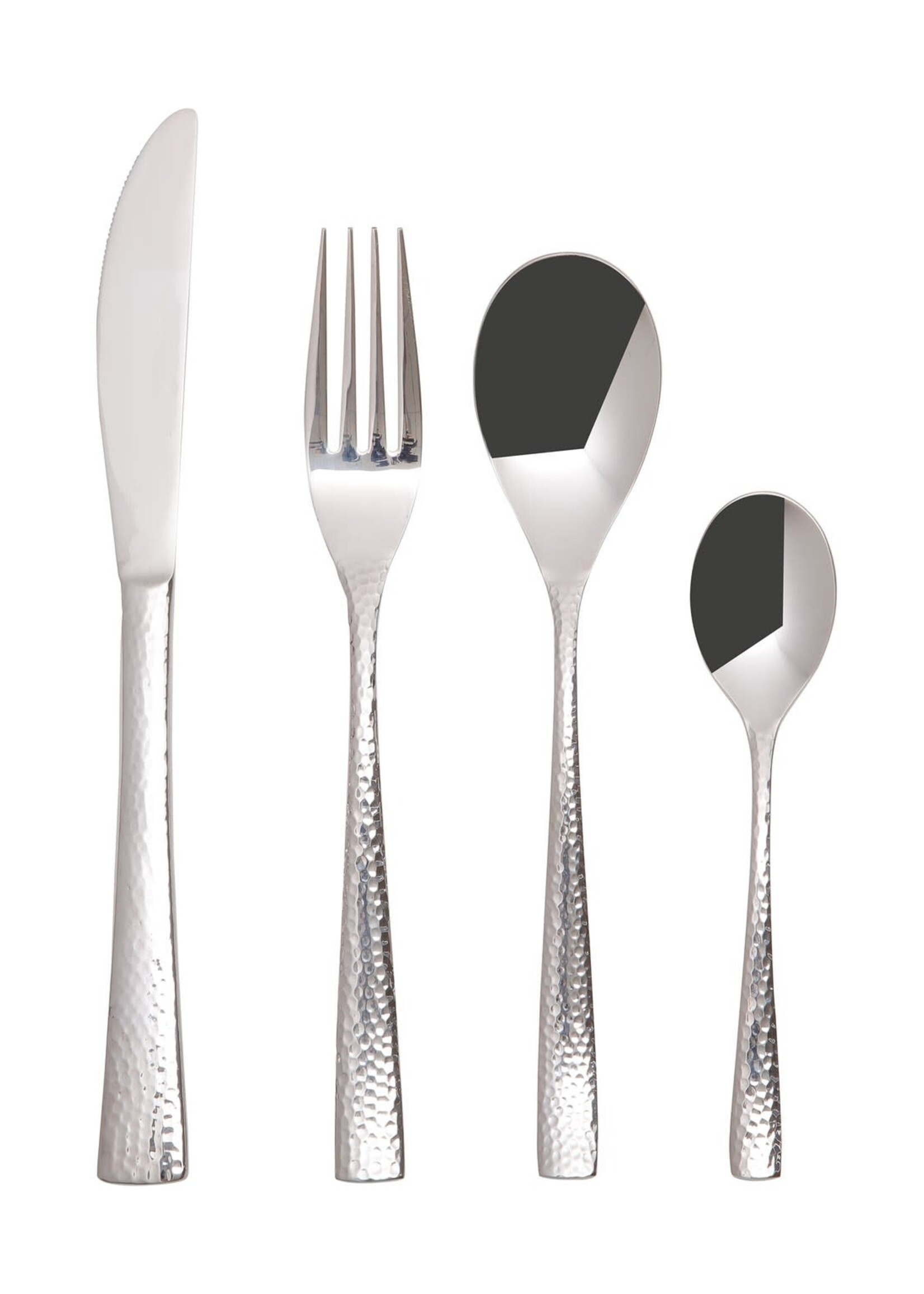 Canfloyd *16pc Hammered Wayland Flatware Set-Candym