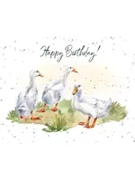 Bella Flor *Group of Ducks Birthday Card-Bella Flor