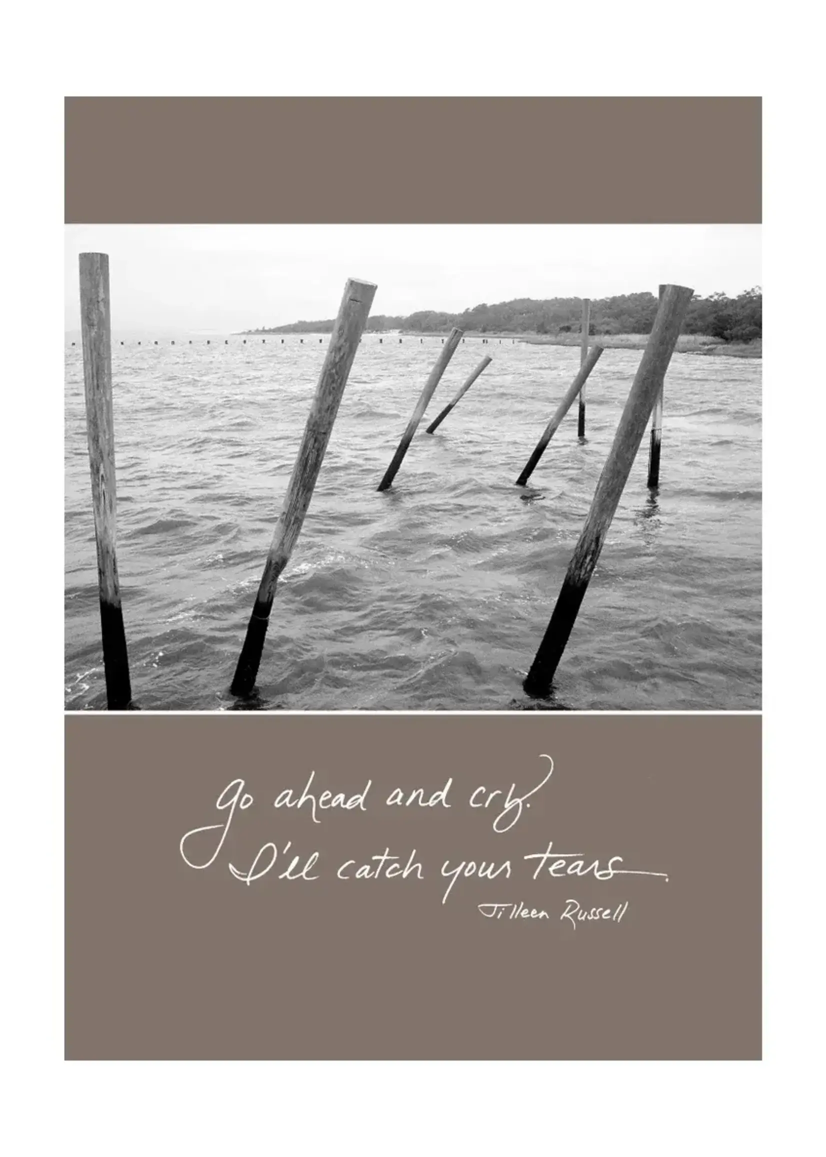 Bella Flor *Water w/Pilings Sympathy Card-Bella Flor