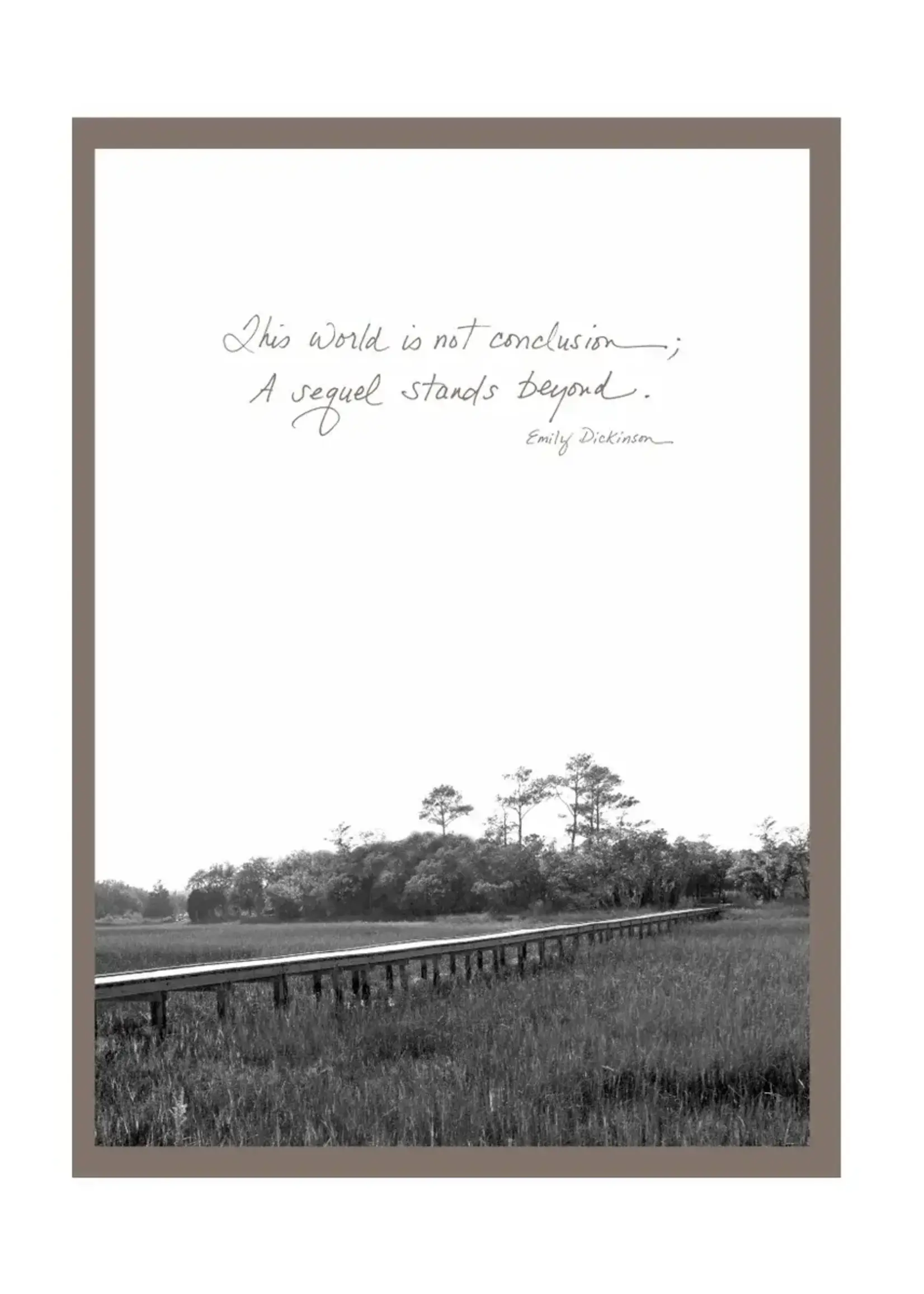 Bella Flor *Bridge Over Field Sympathy Card-Bella Flor