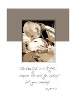 Bella Flor *Man Kissing hi Dog Pet Sympathy Card-Bella Flor