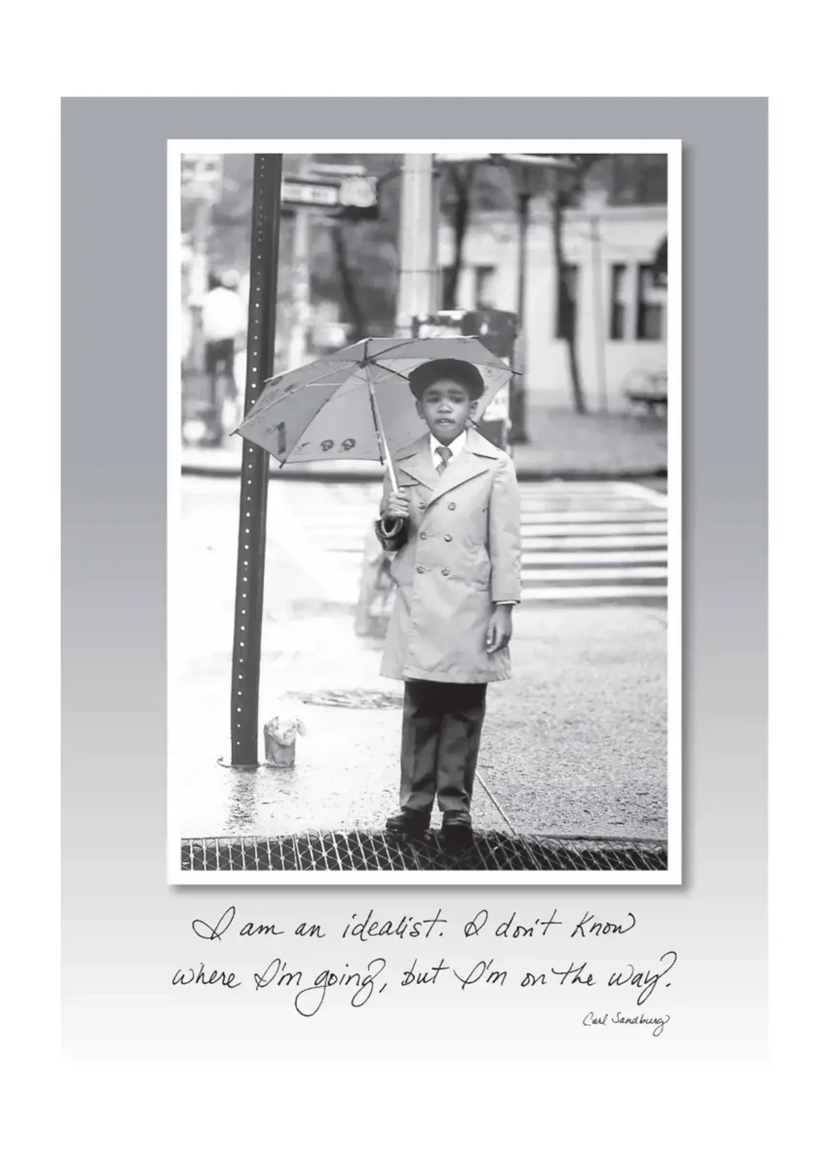 Bella Flor *Young Man w/Umbrella Birthday Card-Bella Flor